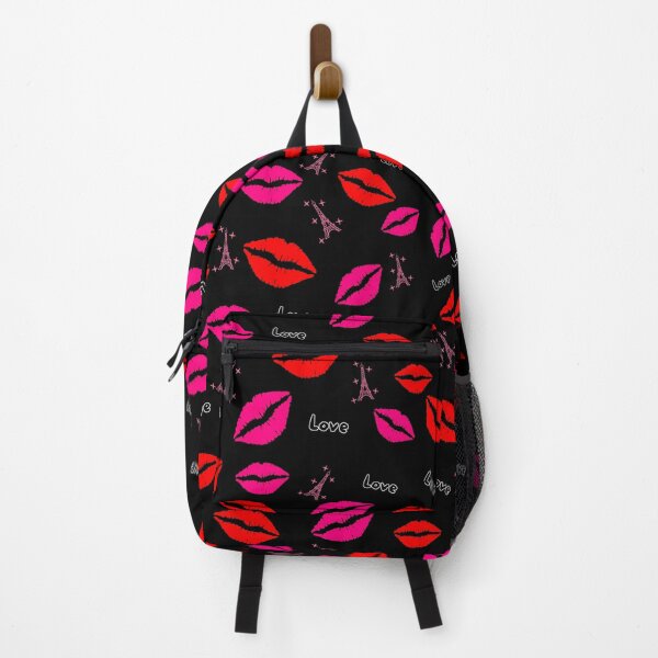 Item preview, Love Red Fuchsia Lips in Parisian Mood Pattern designed and sold by Pandety.