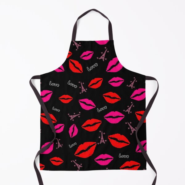 Item preview, Love Red Fuchsia Lips in Parisian Mood Pattern designed and sold by Pandety.