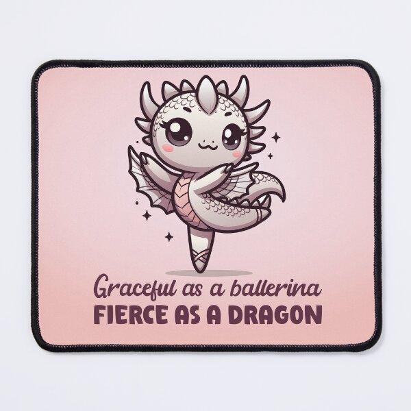 Item preview, Kawaii Dancing Ballet - Graceful Ballerina Fierce Dragon designed and sold by Gay-Koala.