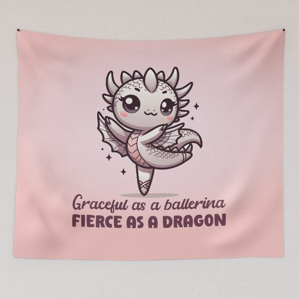 Item preview, Kawaii Dancing Ballet - Graceful Ballerina Fierce Dragon designed and sold by Gay-Koala.