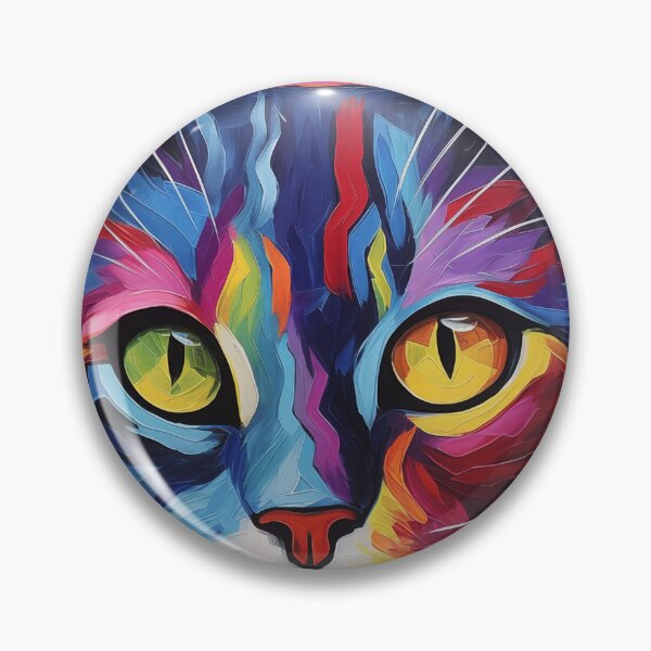 Item preview, Colrful cat with large ears and eyes designed and sold by VideoRoadie.