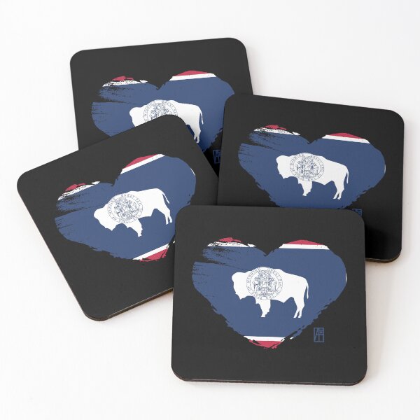 Item preview, U.S. State - I Love Wyoming - Wyoming Flag" designed and sold by ArtProjectShop.