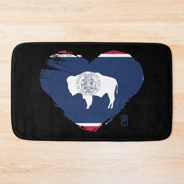 Artikelvorschau, US-Bundesstaat – Ich liebe Wyoming – Wyoming-Flagge“ entworfen und verkauft von ArtProjectShop.