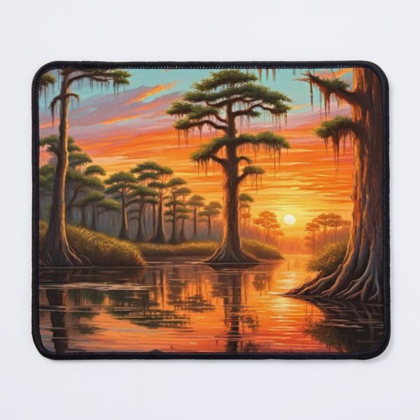 Item preview, A Beautiful Sunset down on the Bayou designed and sold by trailsitravel.
