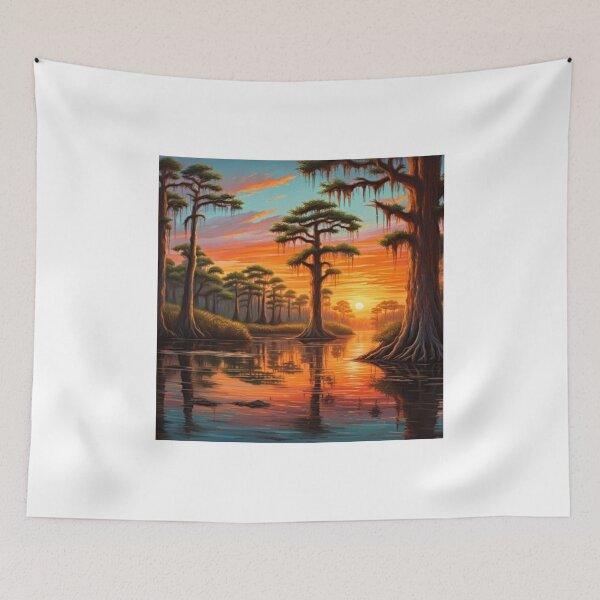 Item preview, A Beautiful Sunset down on the Bayou designed and sold by trailsitravel.