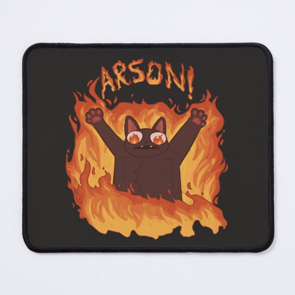 Item preview, cat commit arson designed and sold by papercreatyre.