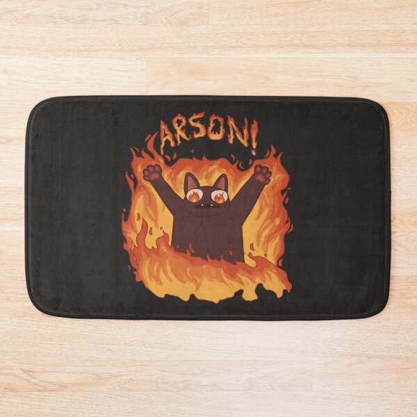 Item preview, cat commit arson designed and sold by papercreatyre.