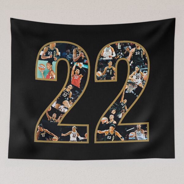 Item preview, A'ja 22 Wilson (Gold) designed and sold by UniqueDeignz.