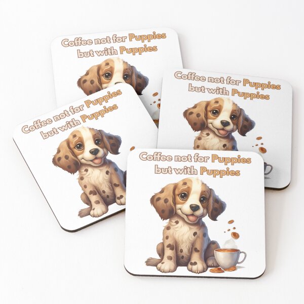 Item preview, Coffee with Cute Puppies  designed and sold by Promoc.