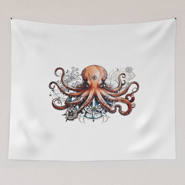 Item preview,  In Pursuit of the Kraken's Guide: Navigating Uncharted Domains designed and sold by NebulaWhimsy.