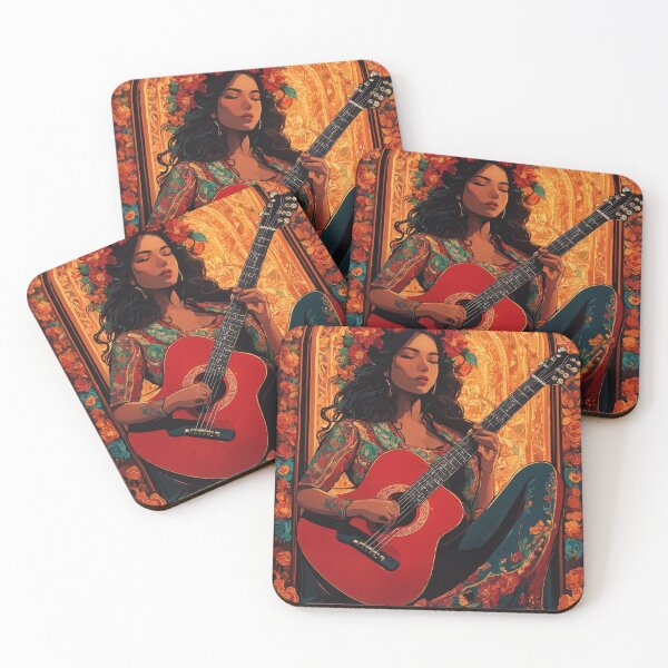 Item preview, beautiful latino artist play guitar designed and sold by Kotsay14.