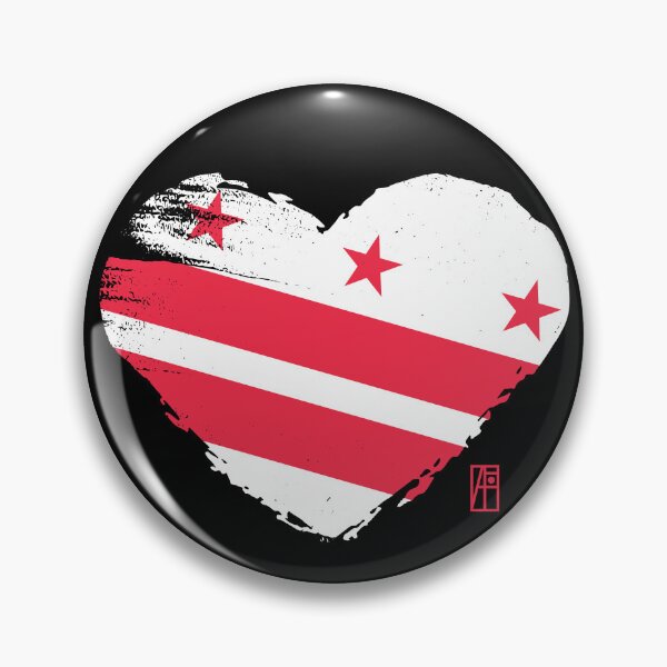 Item preview, U.S. State - I Love District of Columbia - District of Columbia Flag designed and sold by ArtProjectShop.