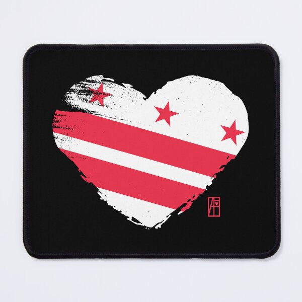 Item preview, U.S. State - I Love District of Columbia - District of Columbia Flag designed and sold by ArtProjectShop.