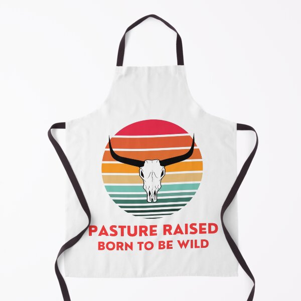 Item preview, "Pasture raised - born to be wild" t-shirt and graphic design designed and sold by DesignsbySimons.