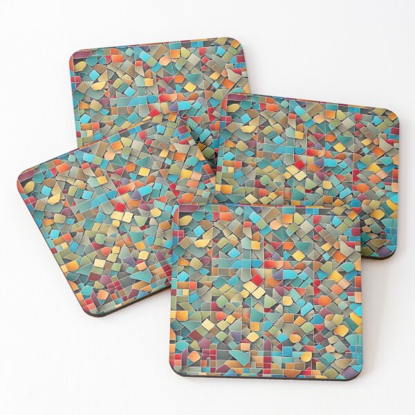 Item preview, Abstract Colorful Mosaic Tile Pattern designed and sold by calibrit.