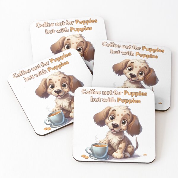 Item preview, Coffee with Cute Puppies  designed and sold by Promoc.