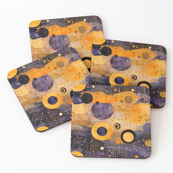 Item preview, Abstract Art With Circles & Paint Splatters designed and sold by GiveMeMood.