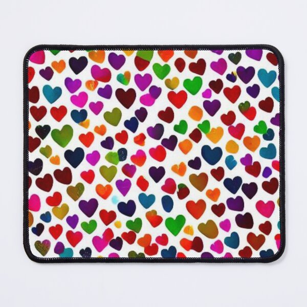 Item preview, Abstract Multicolor Hearts Pattern designed and sold by calibrit.