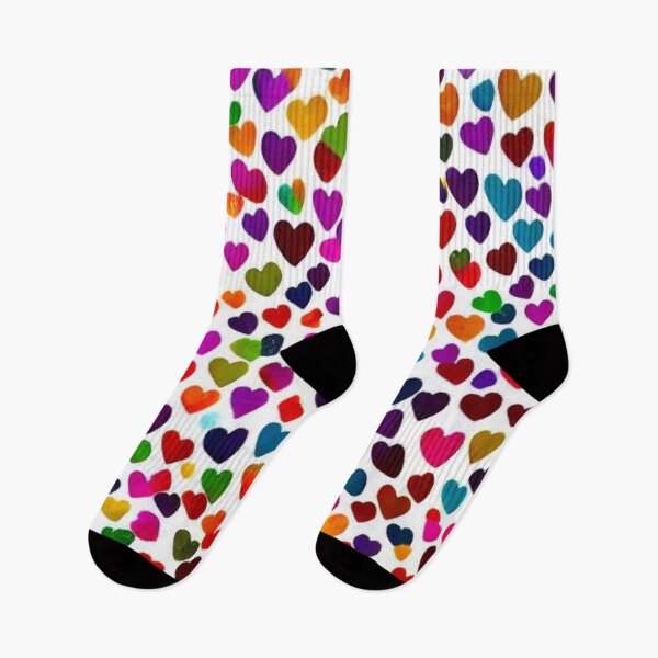 Item preview, Abstract Multicolor Hearts Pattern designed and sold by calibrit.