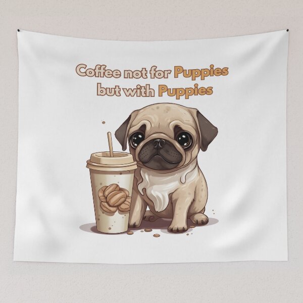 Item preview, Café con lindos cachorros designed and sold by Promoc.