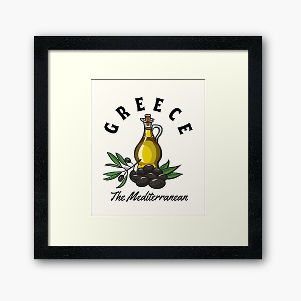 Item preview, Vintage-Style Greece The Mediterranean - Black Text - Vacation / Cruise designed and sold by TimelessLocales.