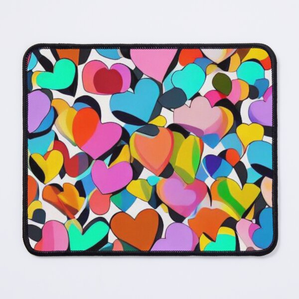 Item preview, Abstract Multicolor Hearts Pattern designed and sold by calibrit.