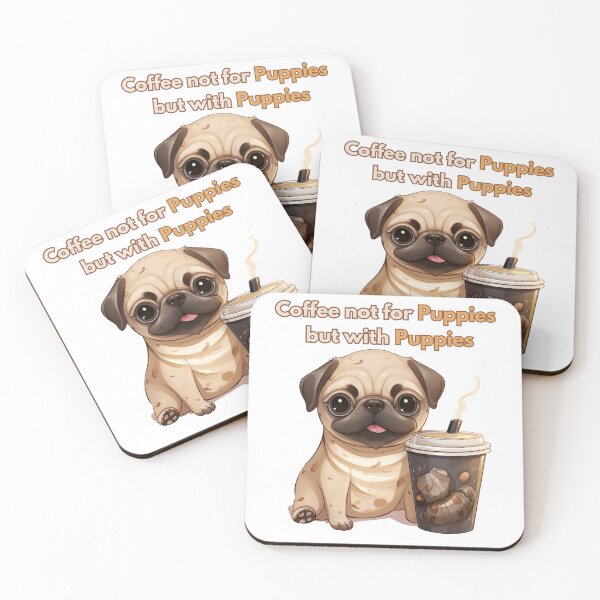 Item preview, Coffee with Cute Puppies  designed and sold by Promoc.