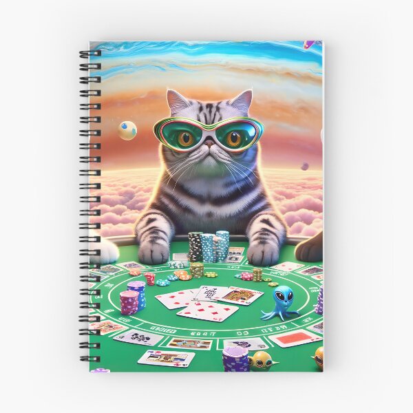 Item preview, Cat Poker - The Galactic Wager designed and sold by ai-depot.