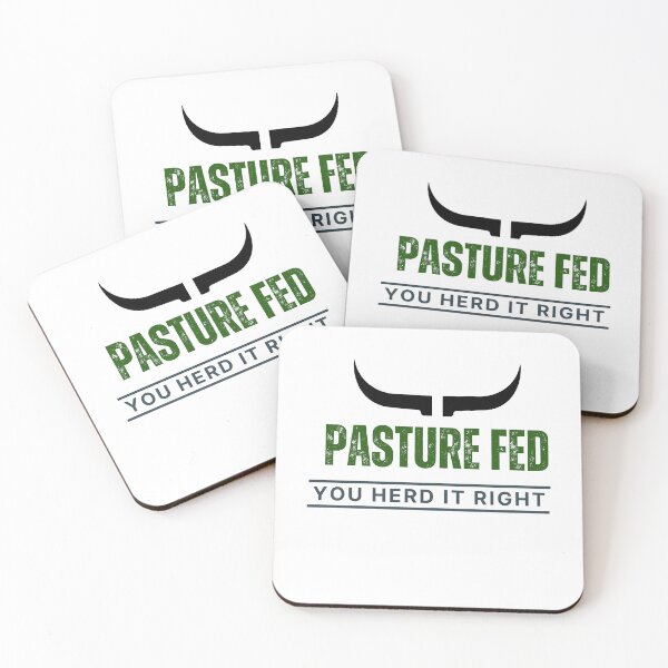 Item preview, "Pasture Fed - You Heard It Right" T-Shirt and Graphic Design designed and sold by DesignsbySimons.