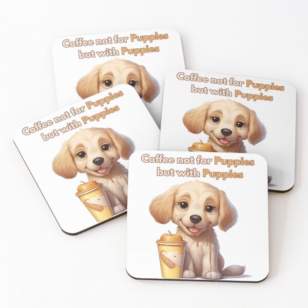 Item preview, Coffee with Cute Puppies  designed and sold by Promoc.
