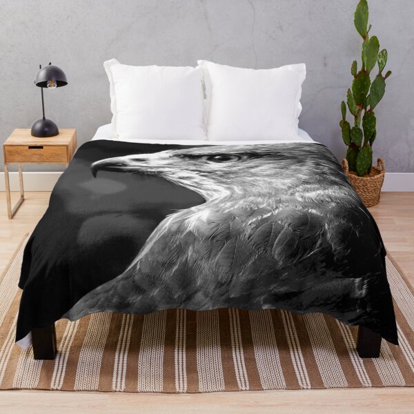 Item preview, Black and White Hawk Bird of Prey designed and sold by KingdomWildlife.