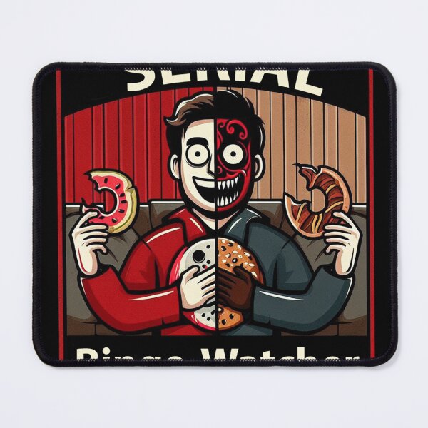 Item preview, The Dual Life of a Binge-Watcher - Funny series watching design designed and sold by mYaro.