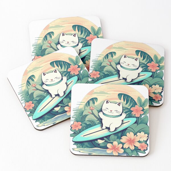 Item preview, Tropical Lucky Cat designed and sold by Kona Cat Creationz.