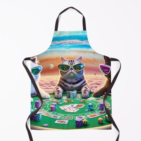 Item preview, Cat Poker - The Galactic Wager designed and sold by ai-depot.
