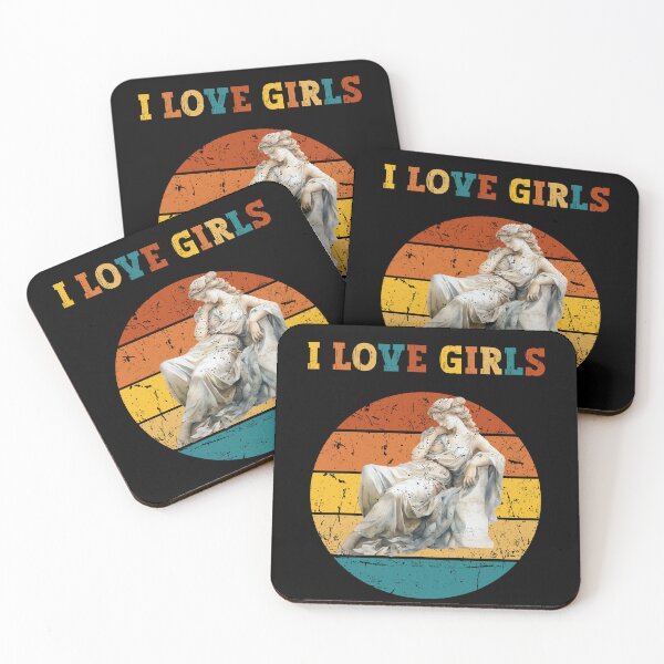 Item preview, Love Girls - Simple Aesthetic Art For Valentines Day designed and sold by Raccoon's World.