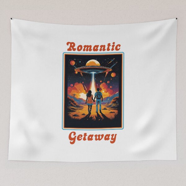 Item preview, Funny Valentines Alien Abduction Romantic Getaway designed and sold by wingstar.