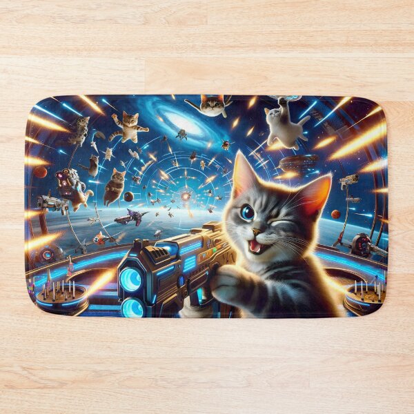 Item preview, Kitty Commando - Space Avenger designed and sold by ai-depot.