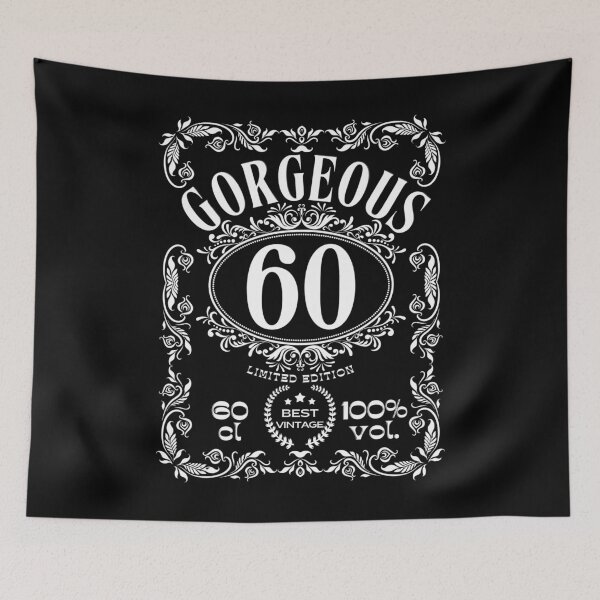 Item preview, Label 60th Birthday 60 Years Old Vintage Gorgeous White designed and sold by aBITofMAGIC.