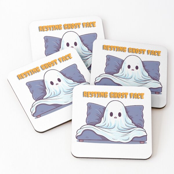 Item preview, Resting Ghost Face Cute Ghost designed and sold by psychicjade.