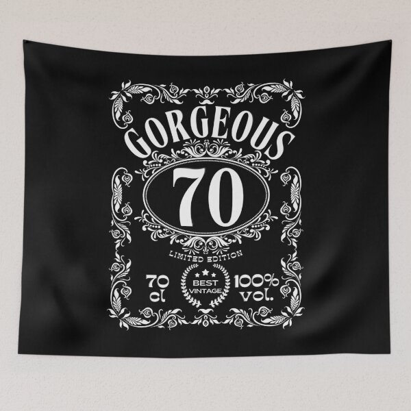 Item preview, Label 70th Birthday 70 Years Old Vintage Gorgeous White designed and sold by aBITofMAGIC.