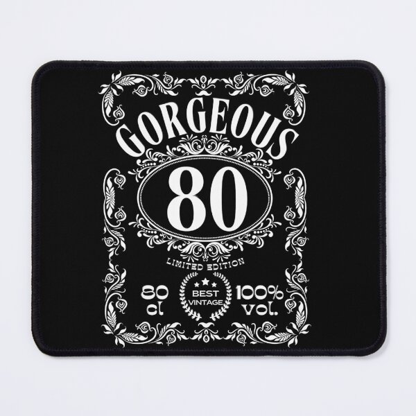 Item preview, Label 80th Birthday 80 Years Old Vintage Gorgeous White designed and sold by aBITofMAGIC.