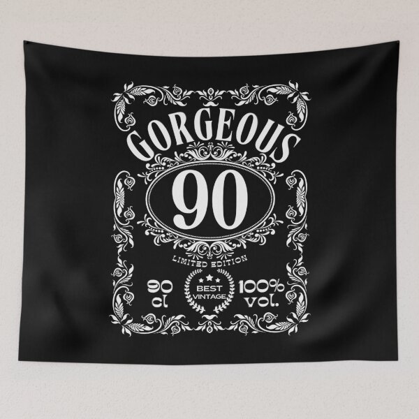 Item preview, Label 90th Birthday 90 Years Old Vintage Gorgeous White designed and sold by aBITofMAGIC.
