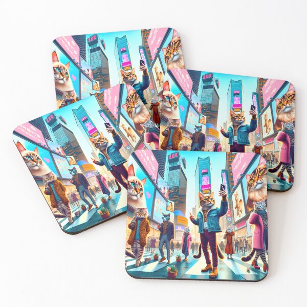 Item preview, Catopia Selfie City designed and sold by ai-depot.