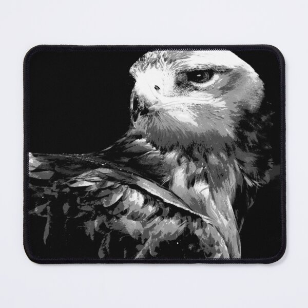 Item preview, Black and White Bird of Prey - Hawk  designed and sold by KingdomWildlife.