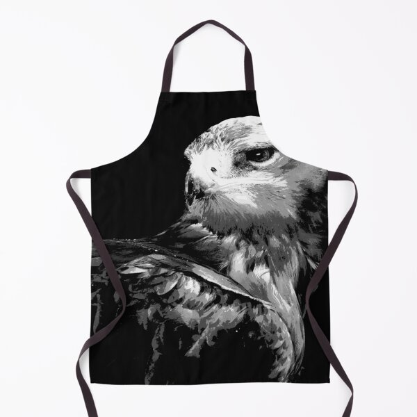 Item preview, Black and White Bird of Prey - Hawk  designed and sold by KingdomWildlife.