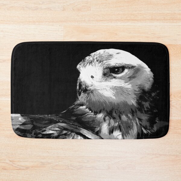 Item preview, Black and White Bird of Prey - Hawk  designed and sold by KingdomWildlife.