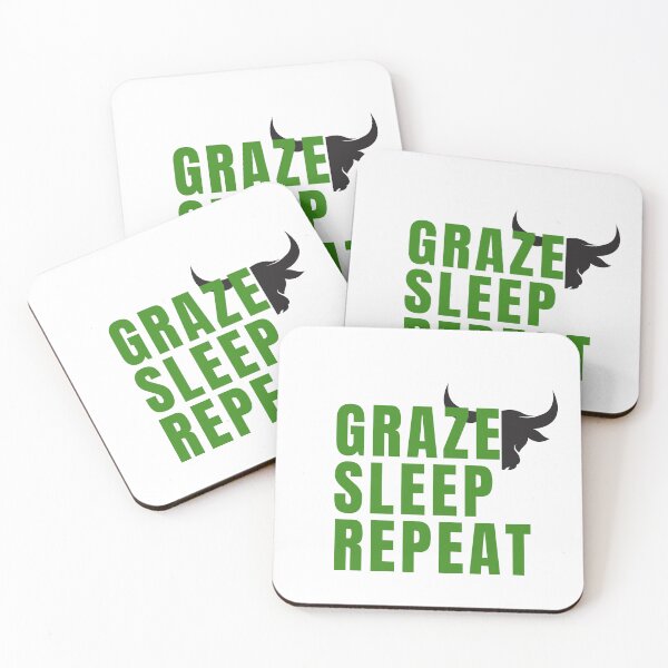 Item preview, "Graze Sleep Repeat" T-Shirt and Graphic designed and sold by DesignsbySimons.