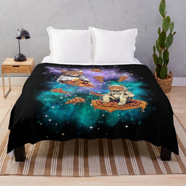 Item preview, Space Cat Pizza Funny Cat In Space designed and sold by Chmielayka.