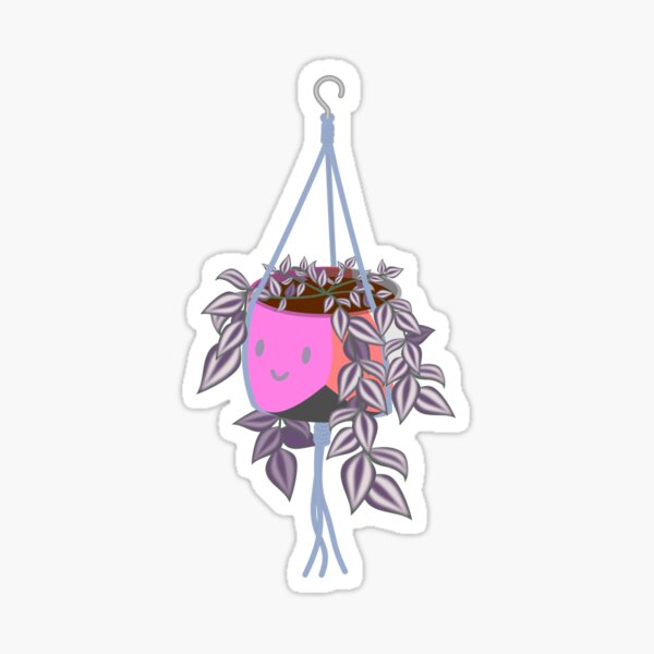Adorable tradscantia plant happy genderfluid pride pot Sticker