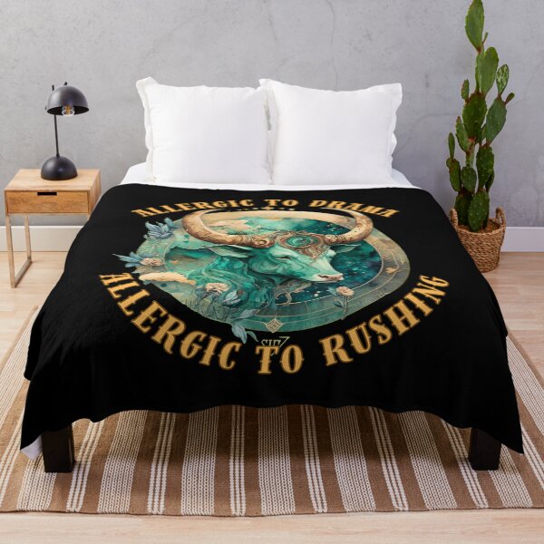Item preview, Allergic To Drama, Allergic To Rushing. taurus sign designed and sold by ZodiacWonders.